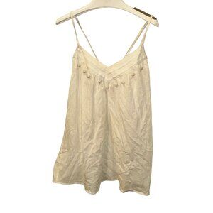 roberta freymann roller rabbit white tassel balls detail tank top S